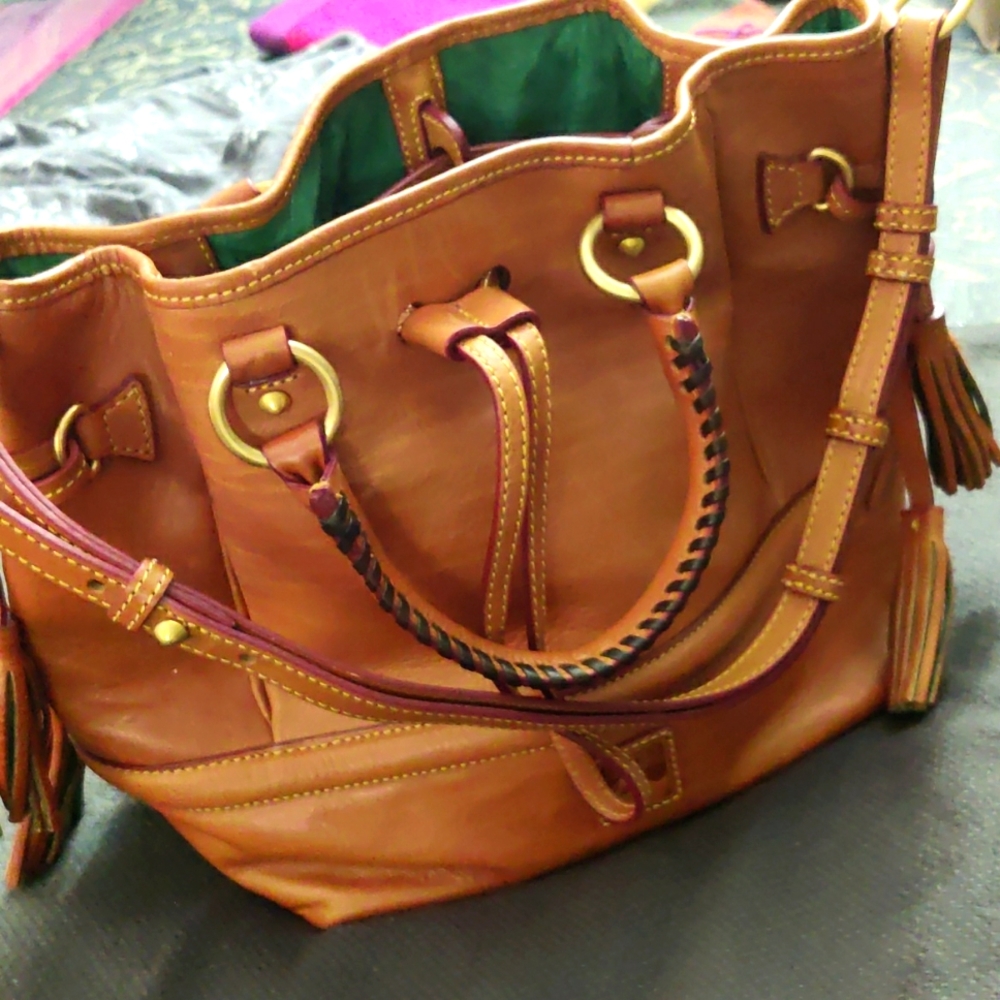 Dooney and Bourke Florentine Buckley Bag in Natural
